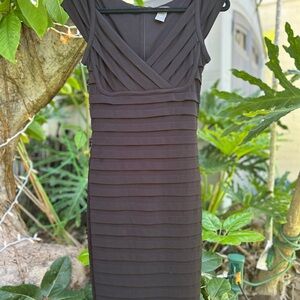 Ann Taylor Black Midi Dress